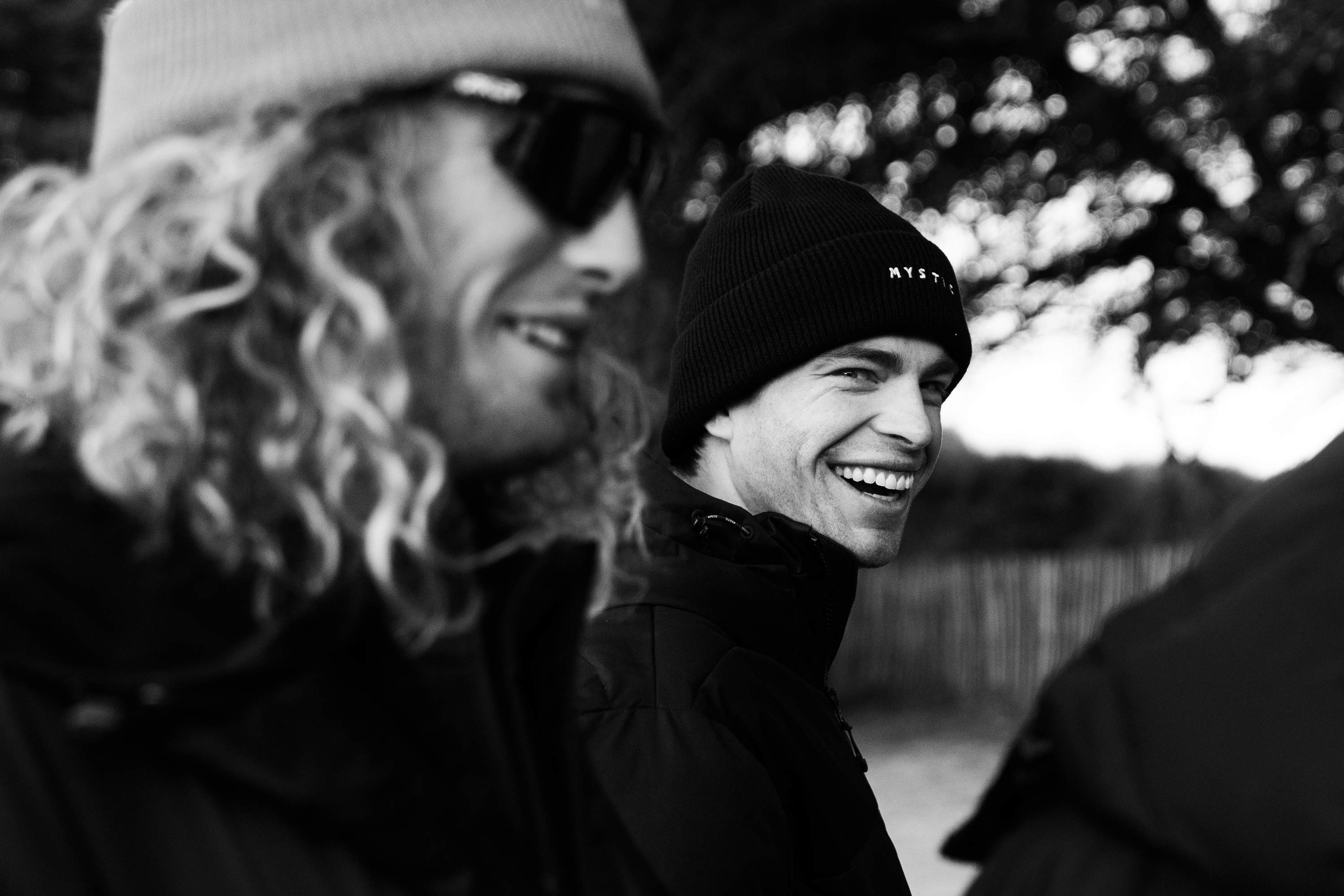 Mystic Logo Beanie bonnet noir coton doux