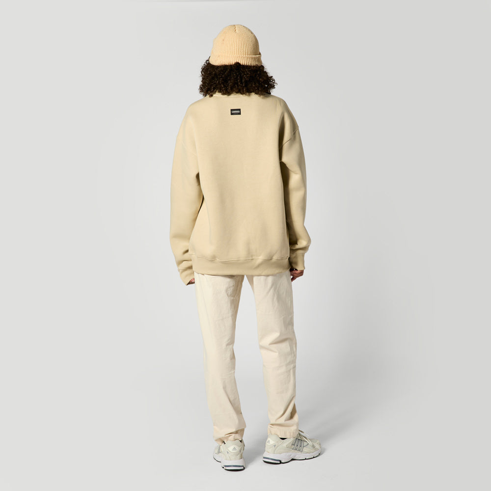 Mystic Brand Crew sweat coton col rond brodé mixte