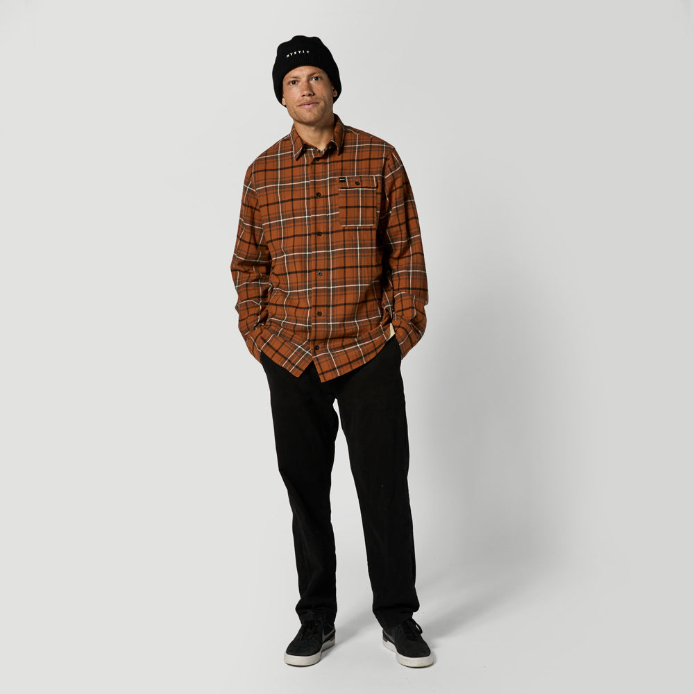 Mystic The Check Shirt chemise flanelle marron carreaux