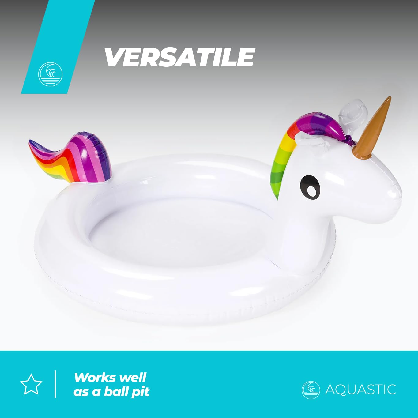 AQUASTIC AKP-164U piscine gonflable licorne 164x103 cm
