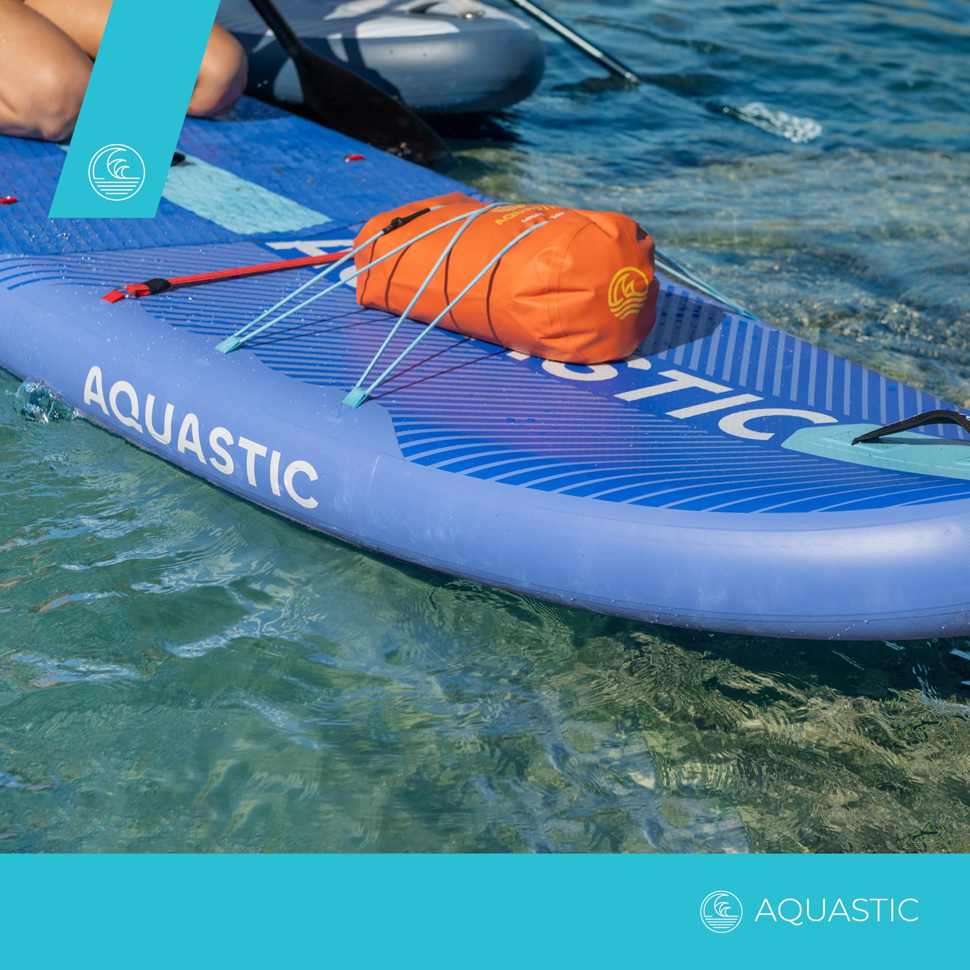 AQUASTIC Sac Étanche 13 L PVC bleu bandoulière