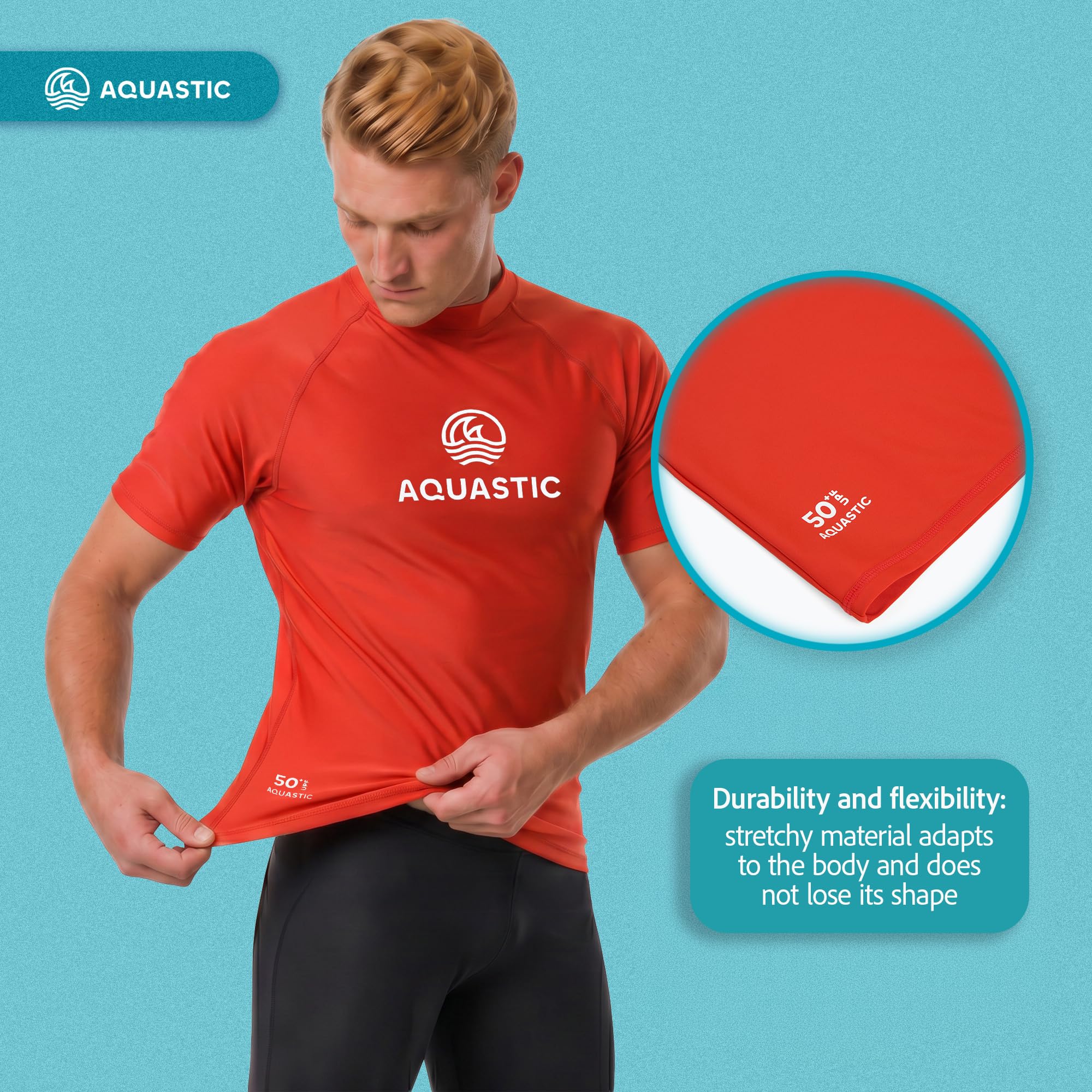 AQUASTIC Rimos t-shirt UV homme manches longues UPF 50+