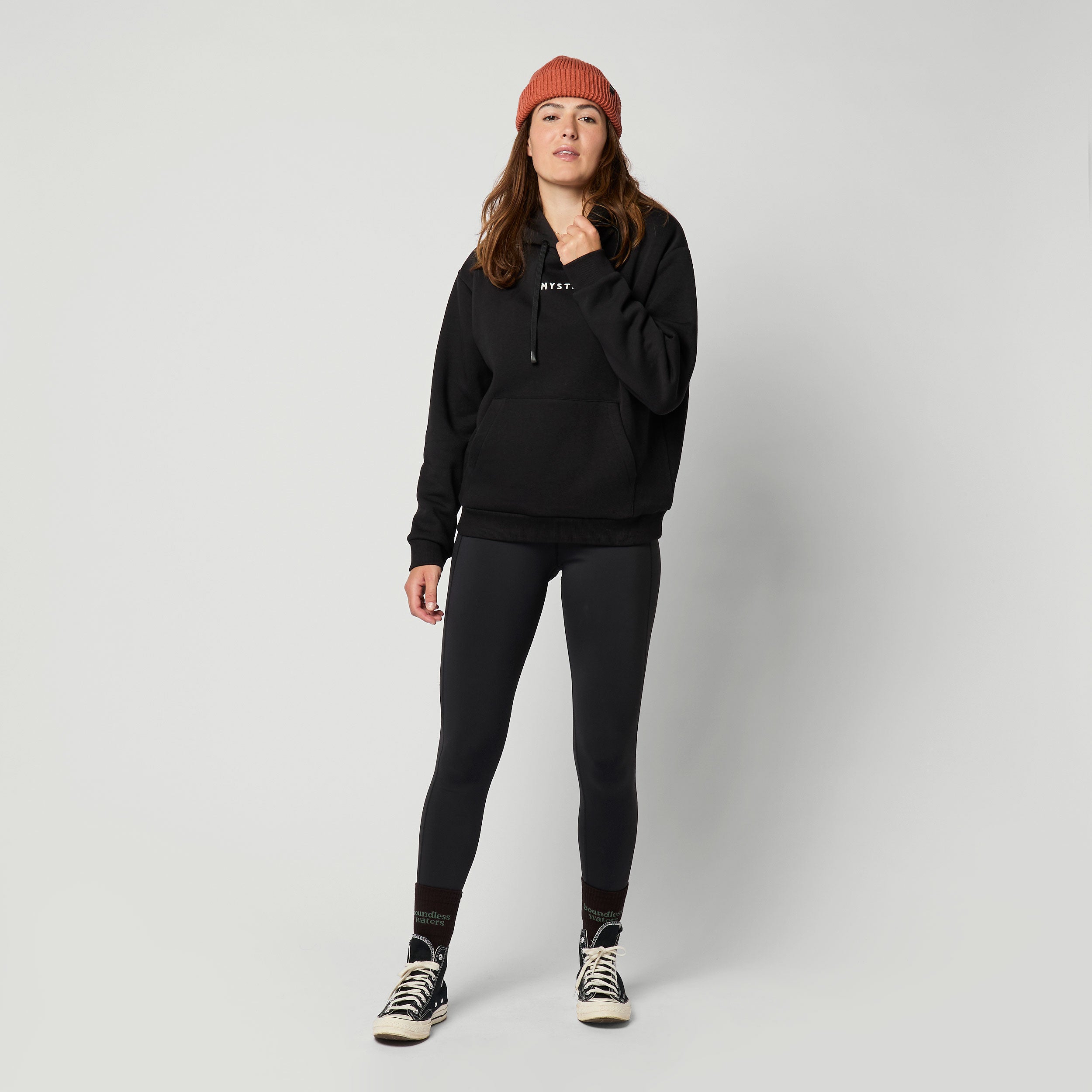 Mystic Brand Hoodie NOOS sweat femme noir coton