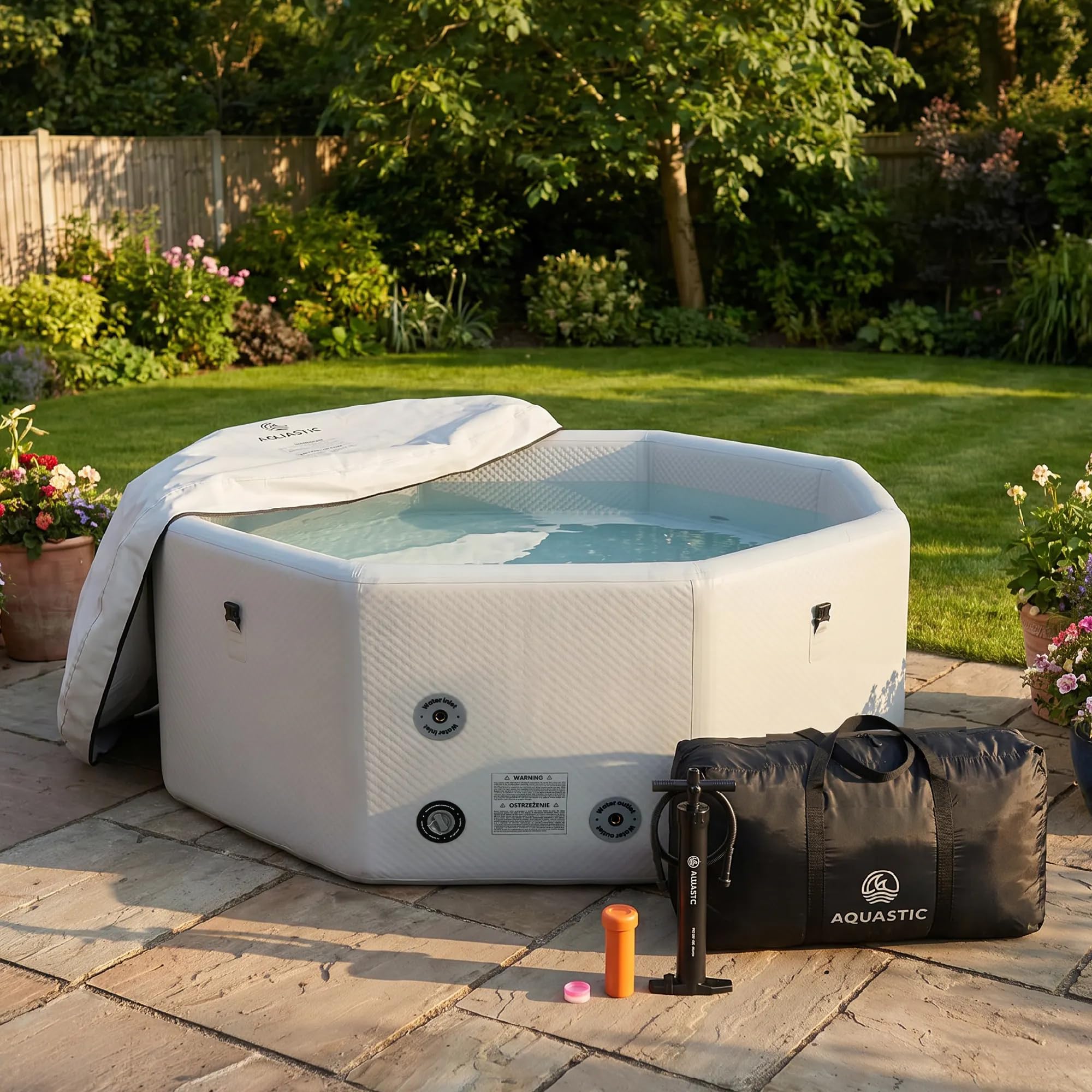 AQUASTIC ONSEN bain de glace gonflable 1400 L 186 cm Drop Stitch