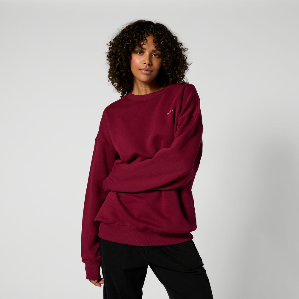 Mystic Profile Crew sweat coton noir