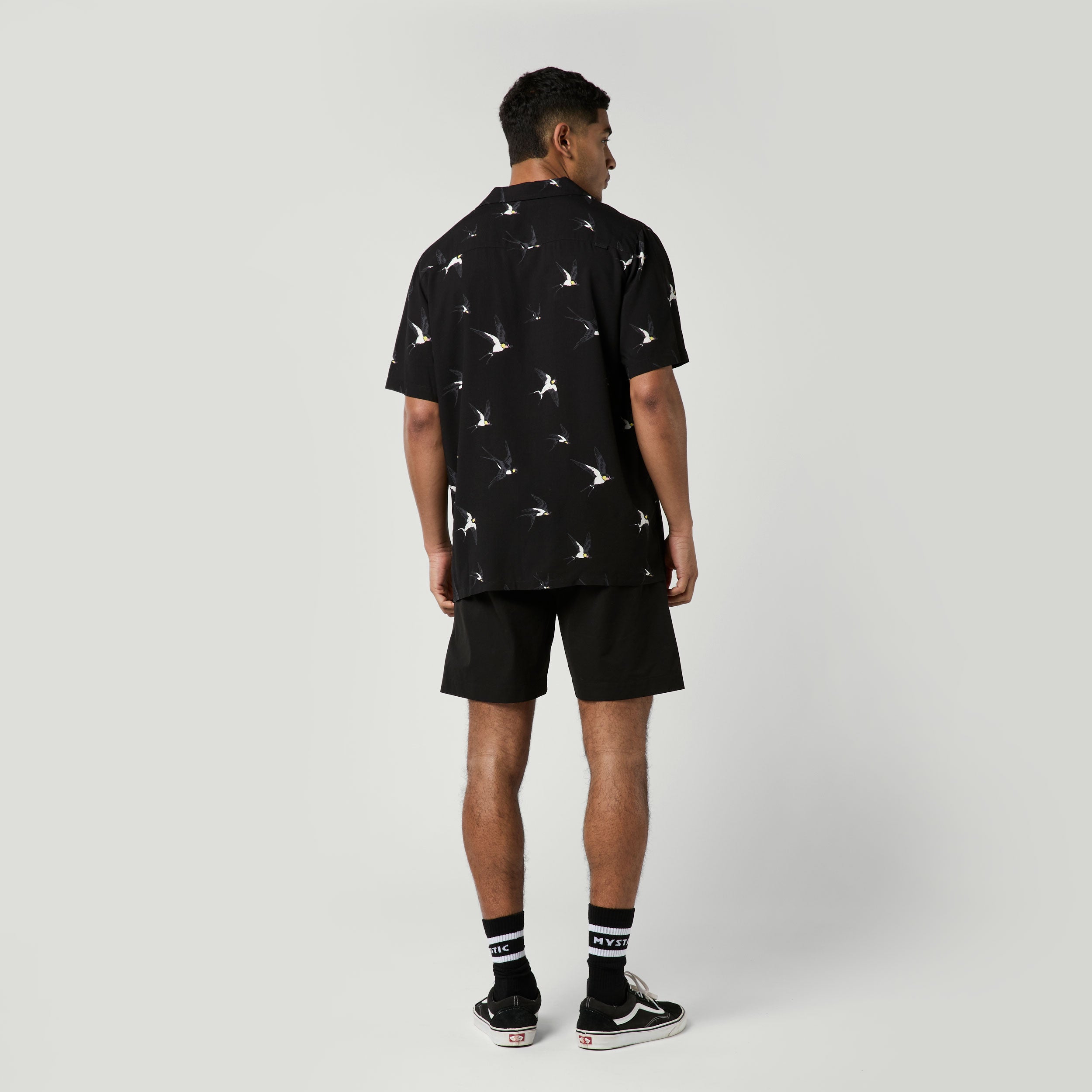 Mystic Ozzy Shirt chemise noire 100% rayonne