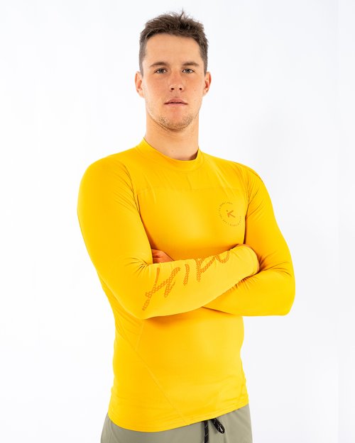 HIKO Shade V4 t-shirt anti-UV mustard yellow