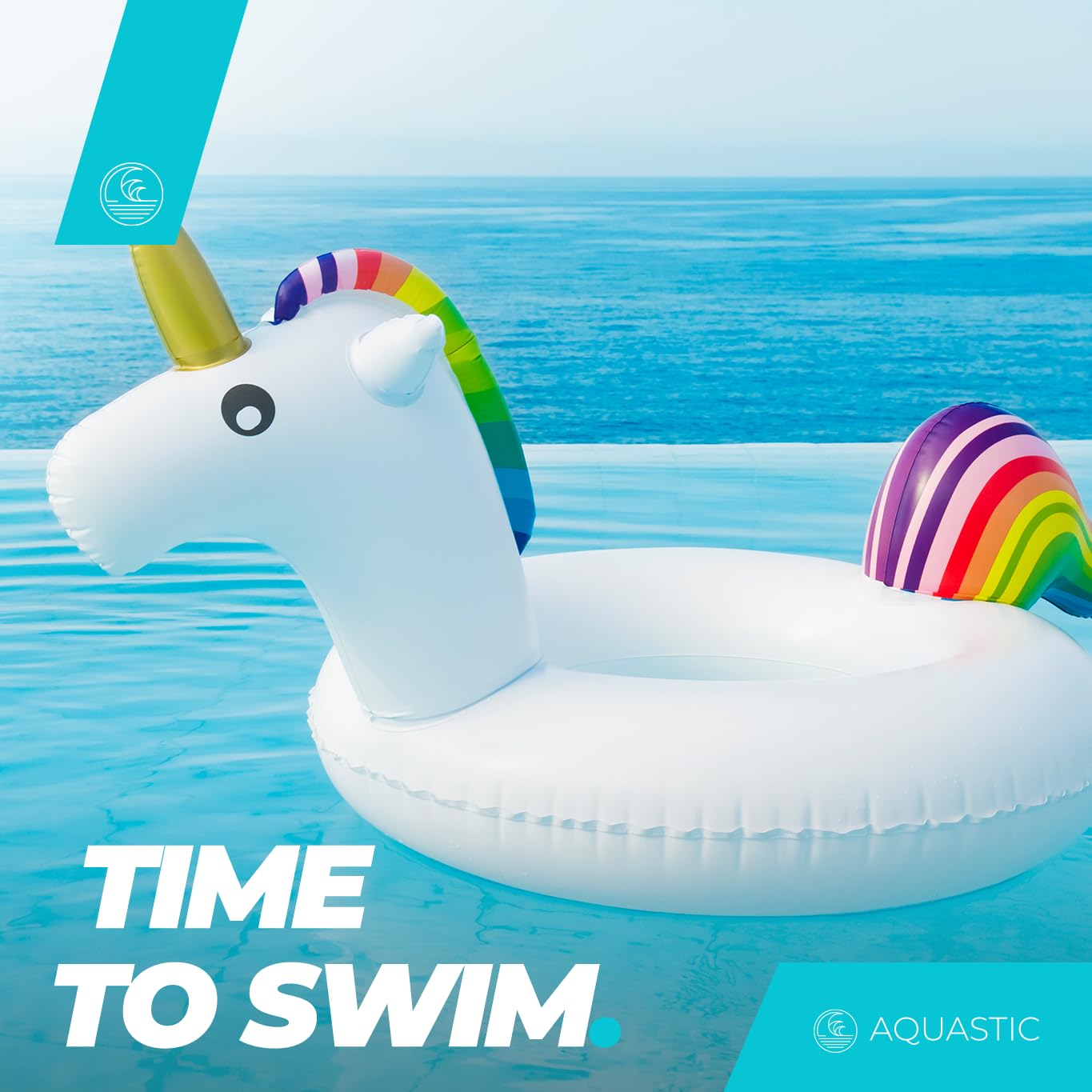 AQUASTIC AKP-164U piscine gonflable licorne 164x103 cm