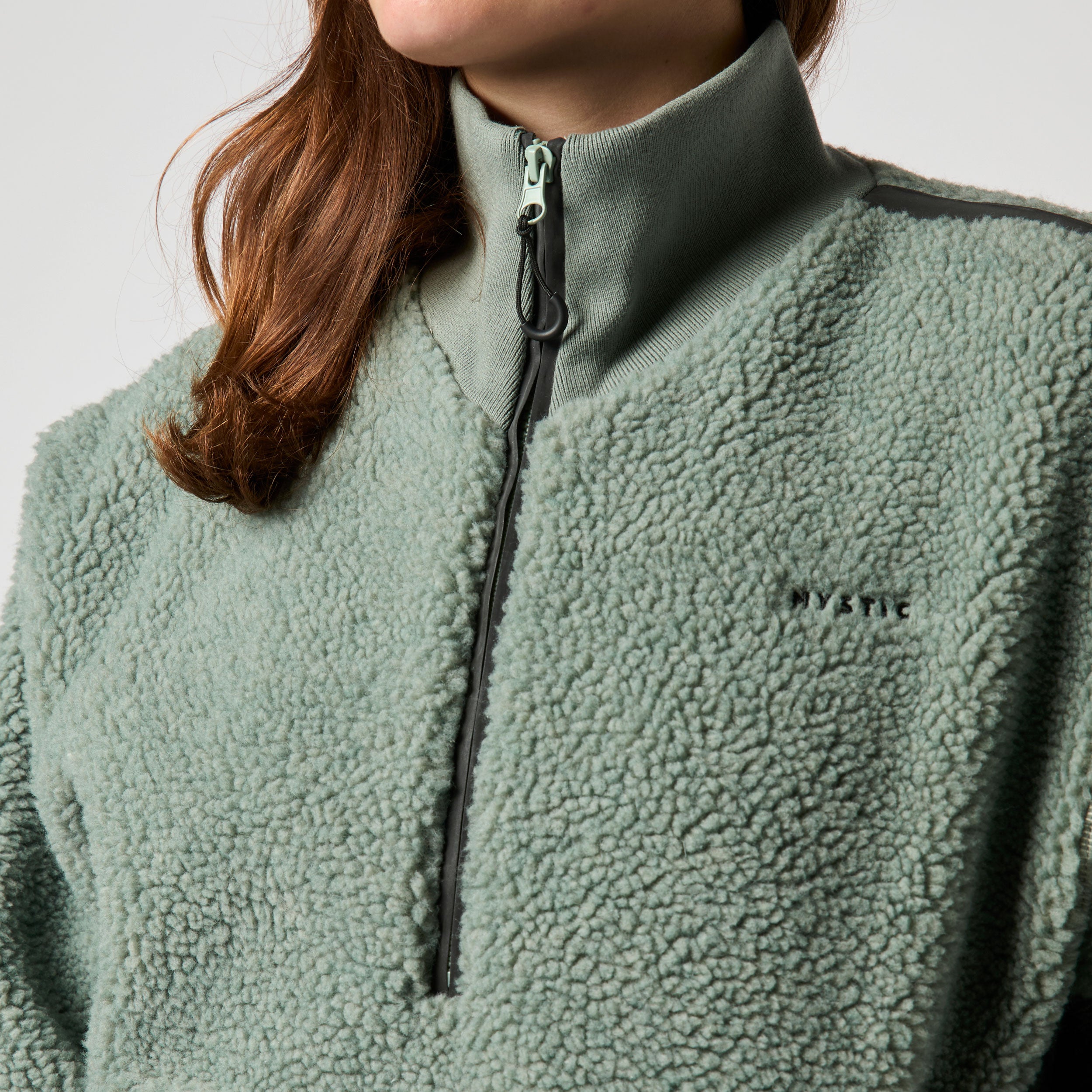 Mystic Teddy Zip Up Sweat femme rouge bordeaux L polaire