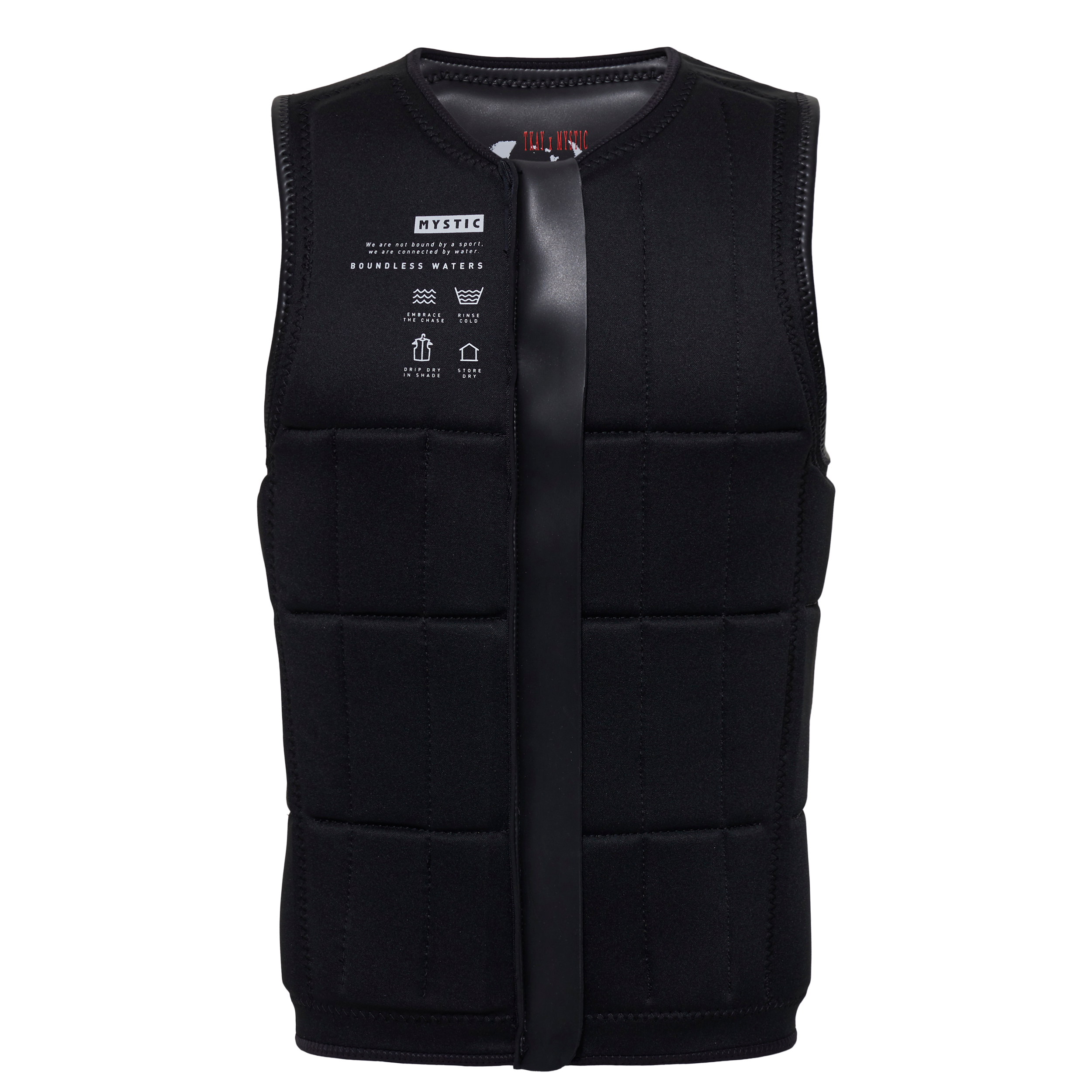 Mystic Anarchy Impact Vest Fzip gilet wake noir L néoprène