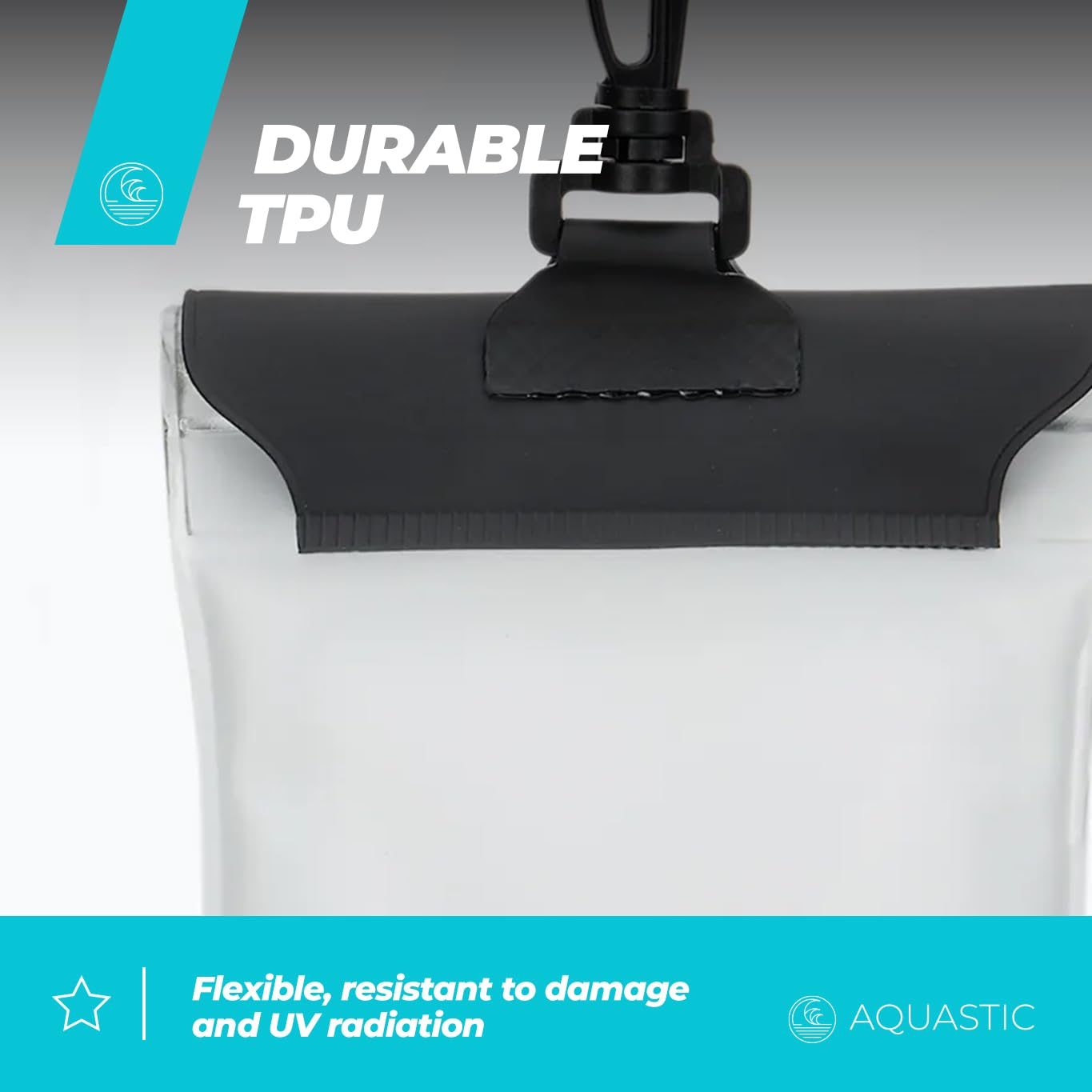 AQUASTIC Étui Étanche Flottant Téléphone IPX8 SUP Kayak