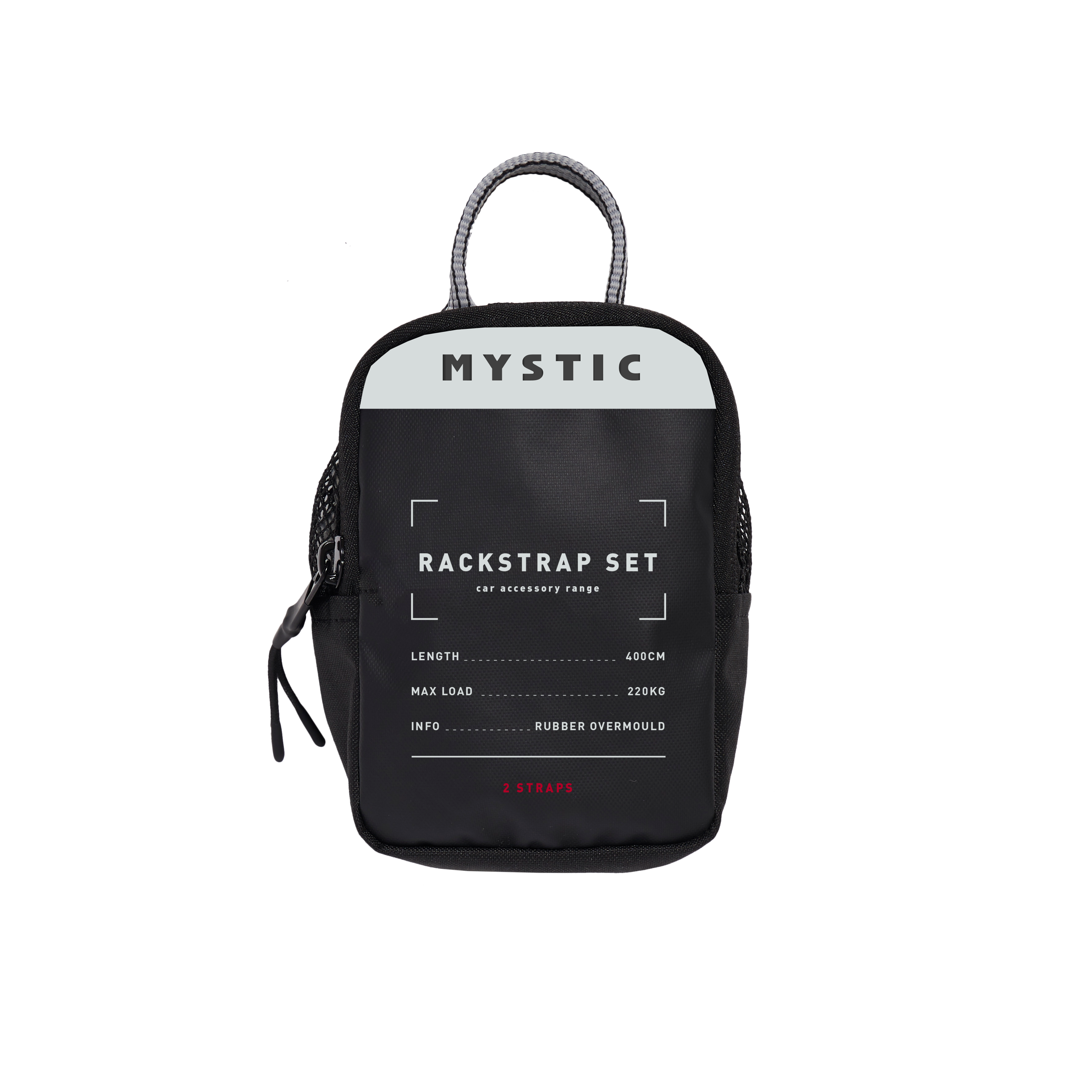 Mystic Rackstrap Set sangles galerie toit noir 2 pièces