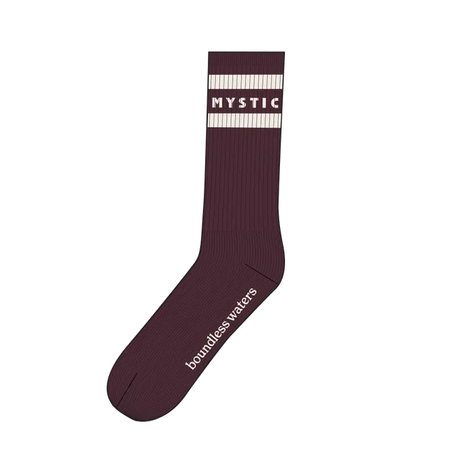 Mystic Brand Season chaussettes mixte rouge coton
