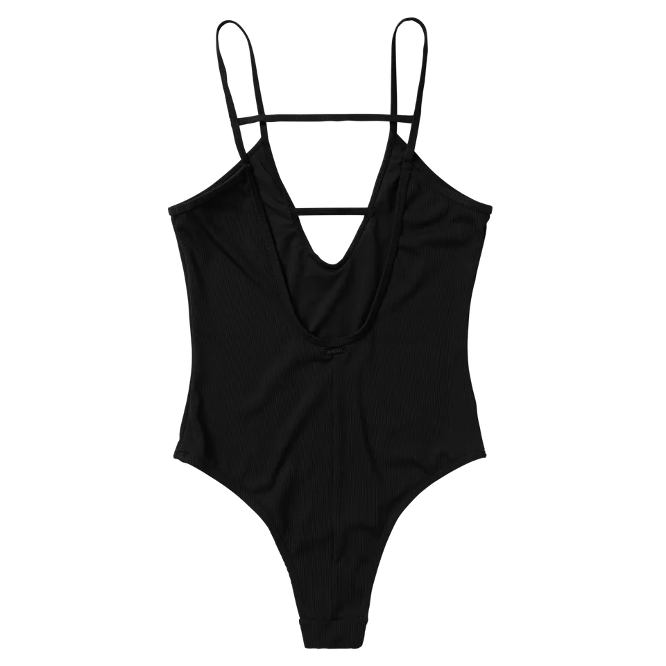 Mystic Inga maillot bain violet vert décolleté V