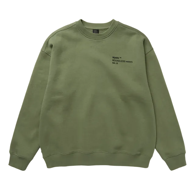 Mystic Trademark Sweat Col Rond Marron Doux