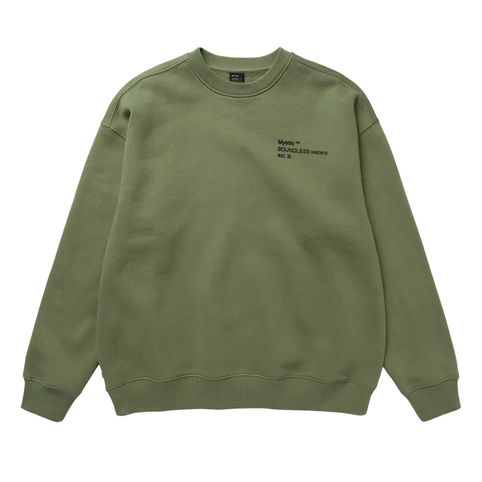 Mystic Trademark Sweat Col Rond Marron Doux