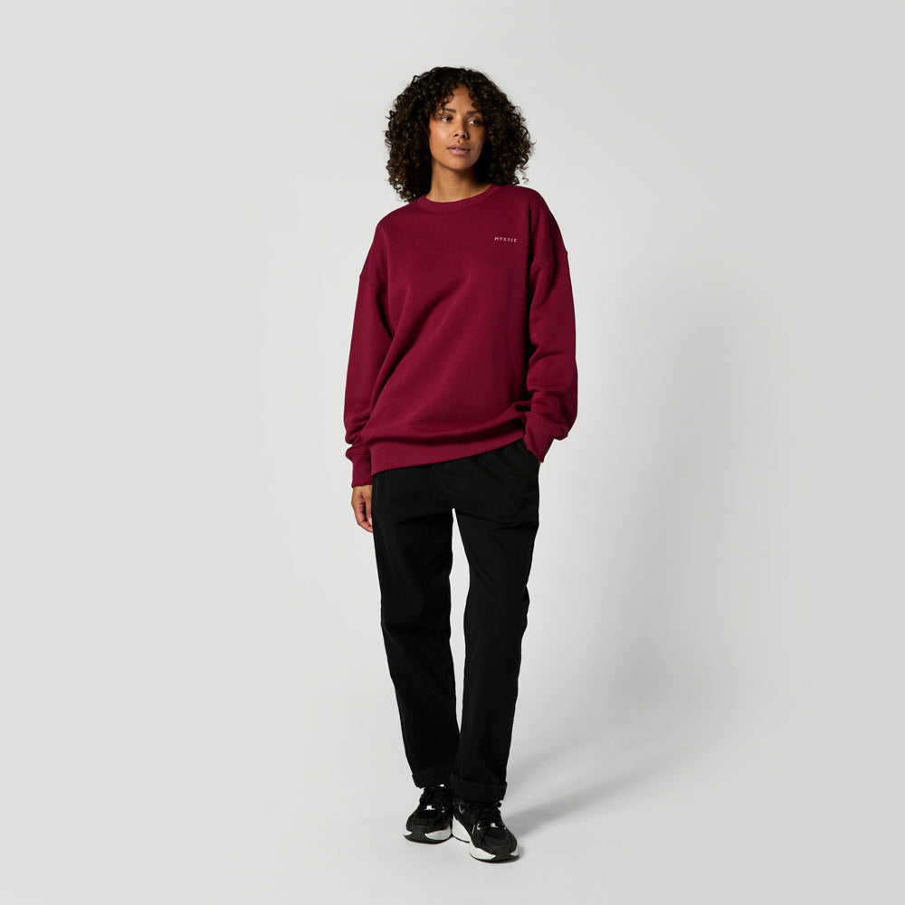 Mystic Profile Crew sweat coton noir