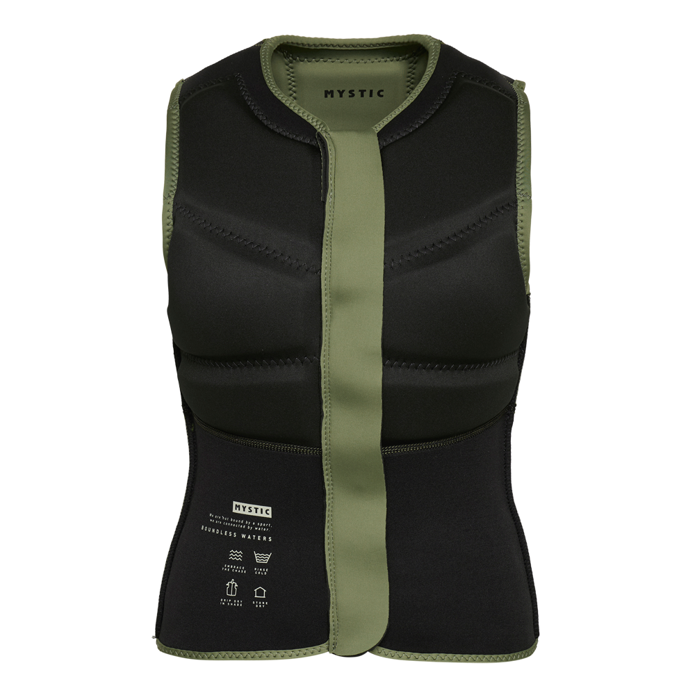 Mystic Star Impact Vest Fzip gilet femme noir