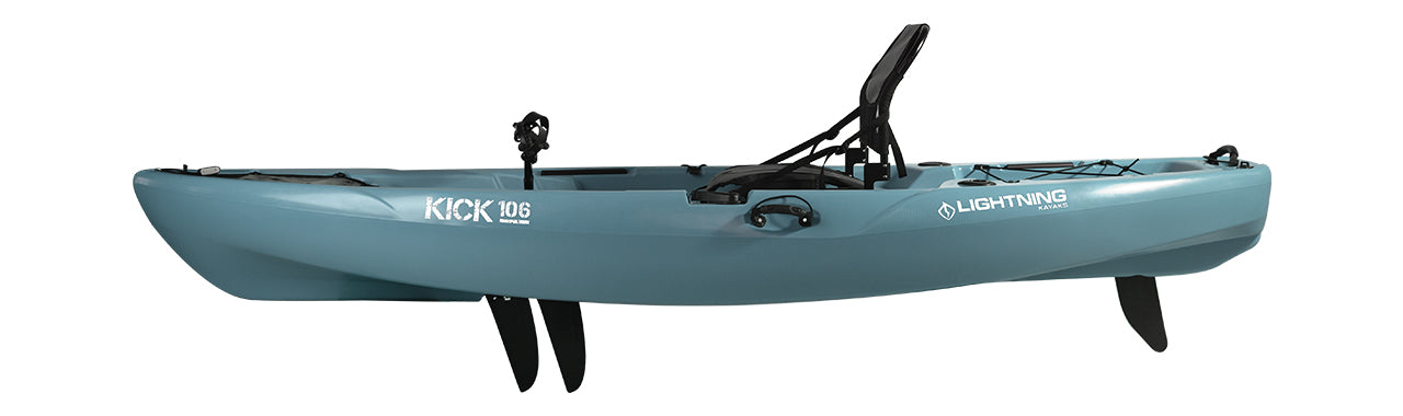 Lightning Kick 106 kayak à pédales Freedom Drive stable