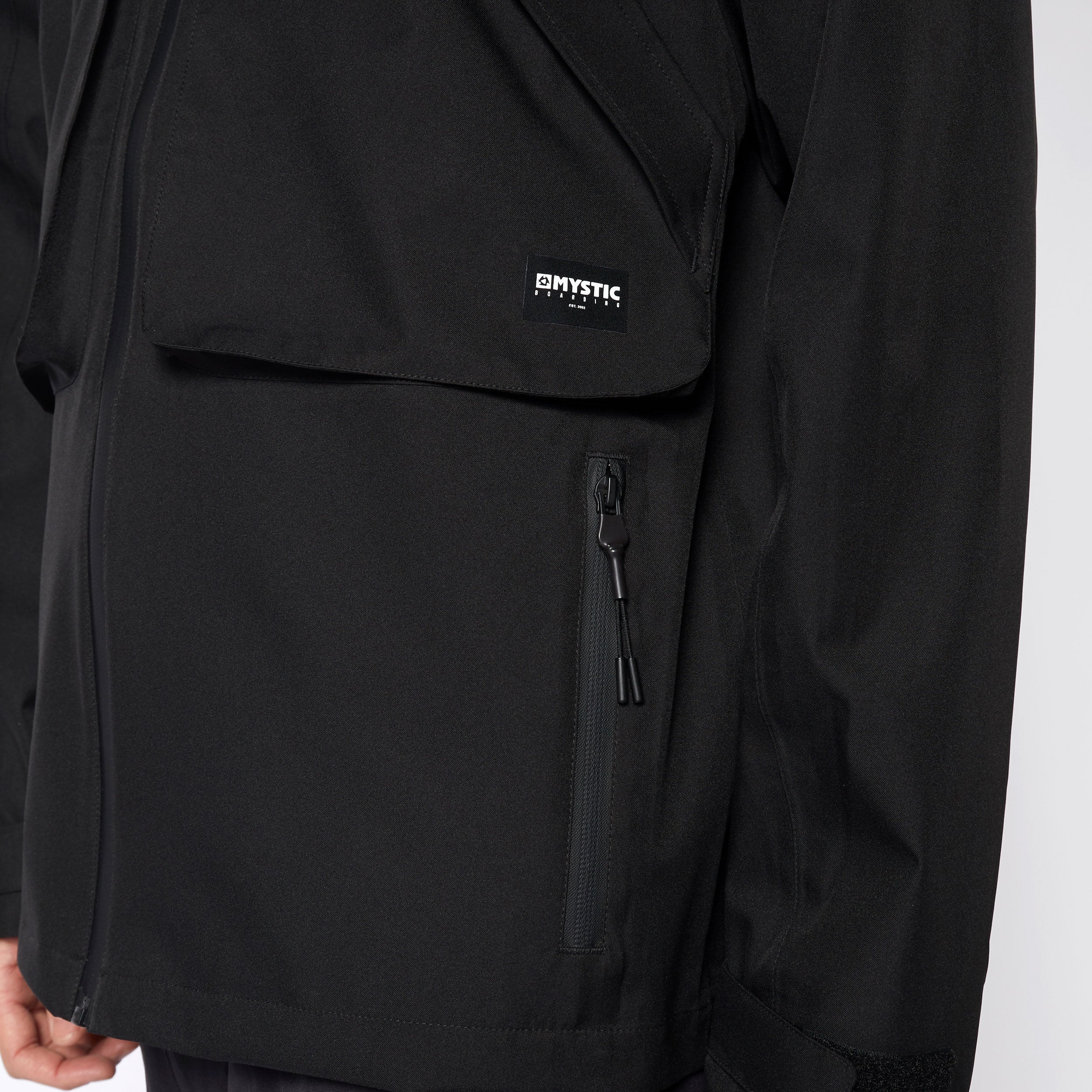 Mystic DTS veste pluie imperméable noire 10k