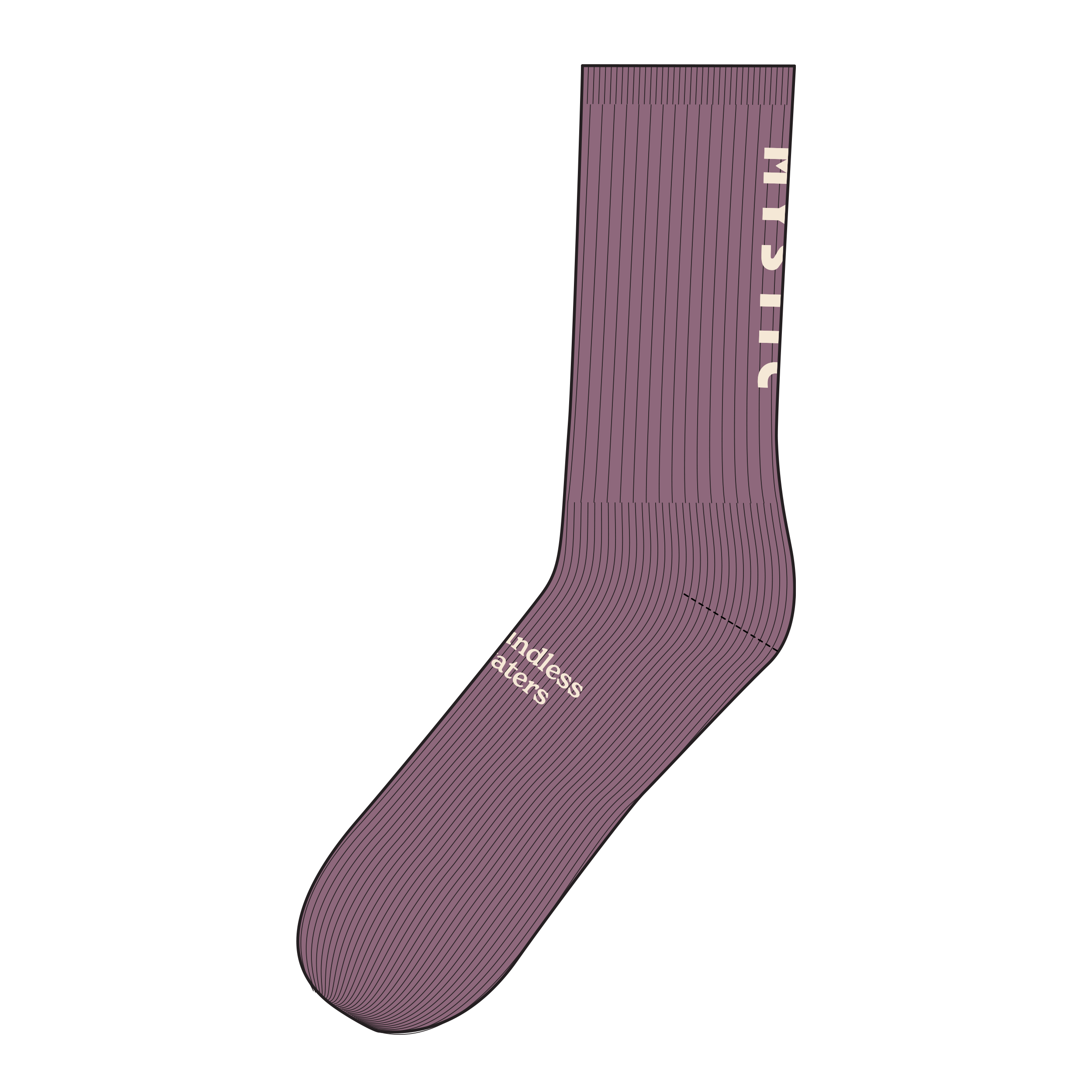 Mystic Icon chaussettes coton noir 39-42