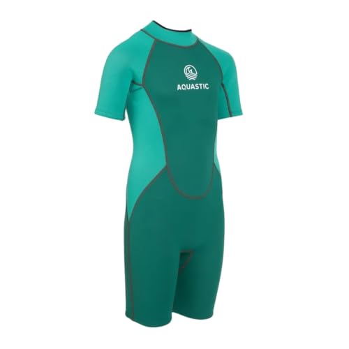 AQUASTIC Wavey JRG shorty enfant turquoise 131-140 2 mm