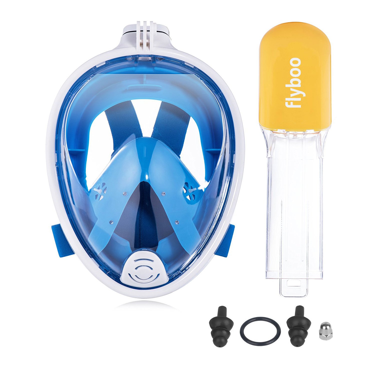 FLYBOO 180° View masque snorkeling intégral anti-buée