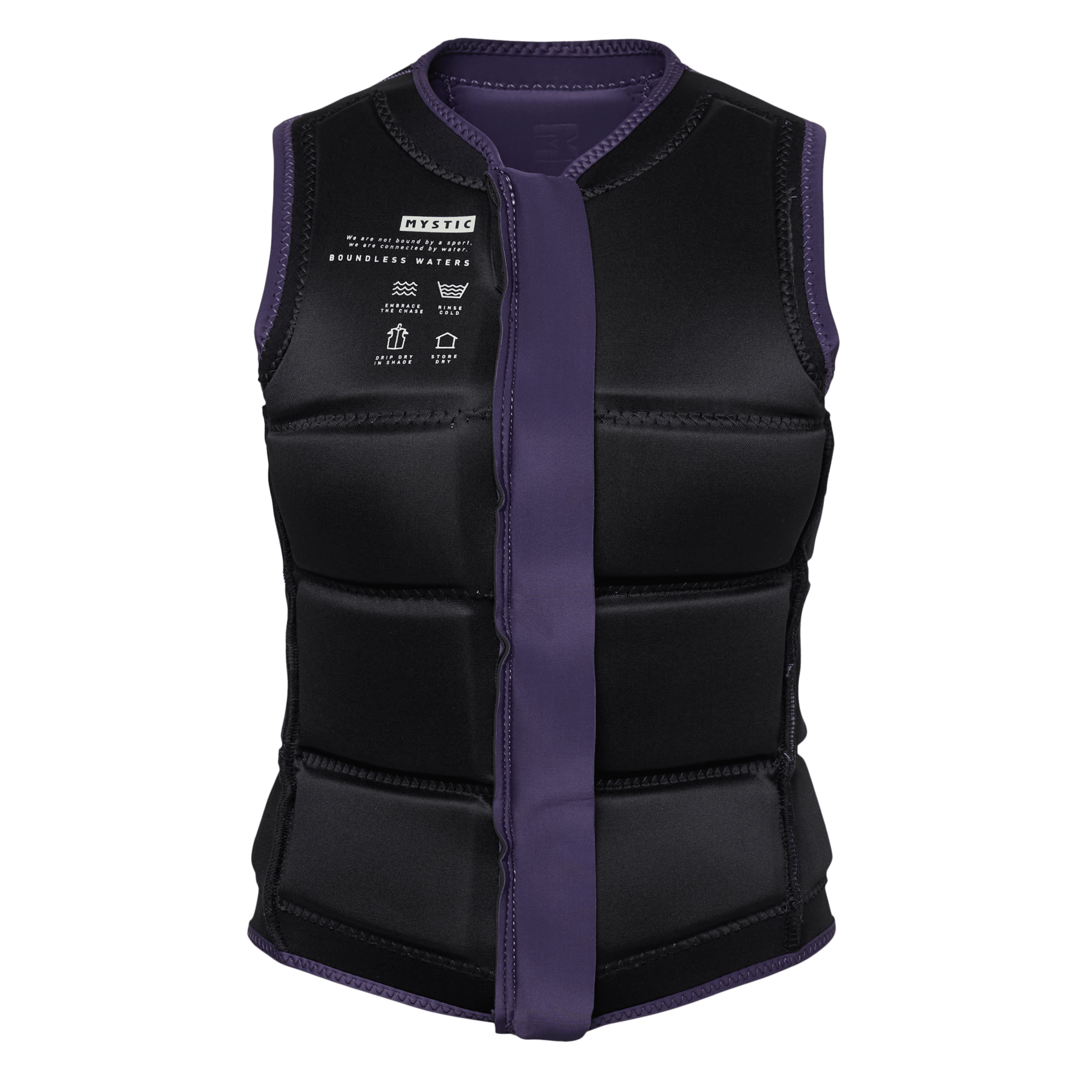 Mystic Evoke gilet impact wake femme violet zip avant