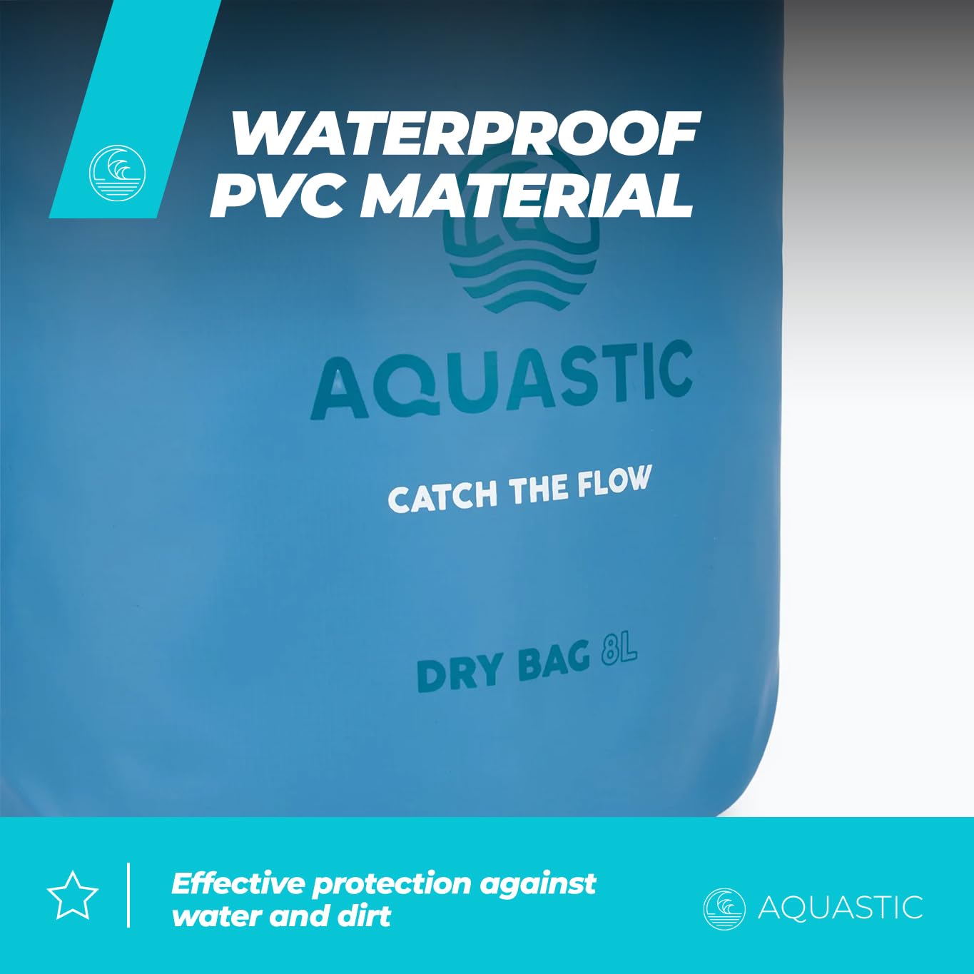 AQUASTIC Sac Étanche 8 L PVC dry bag kayak
