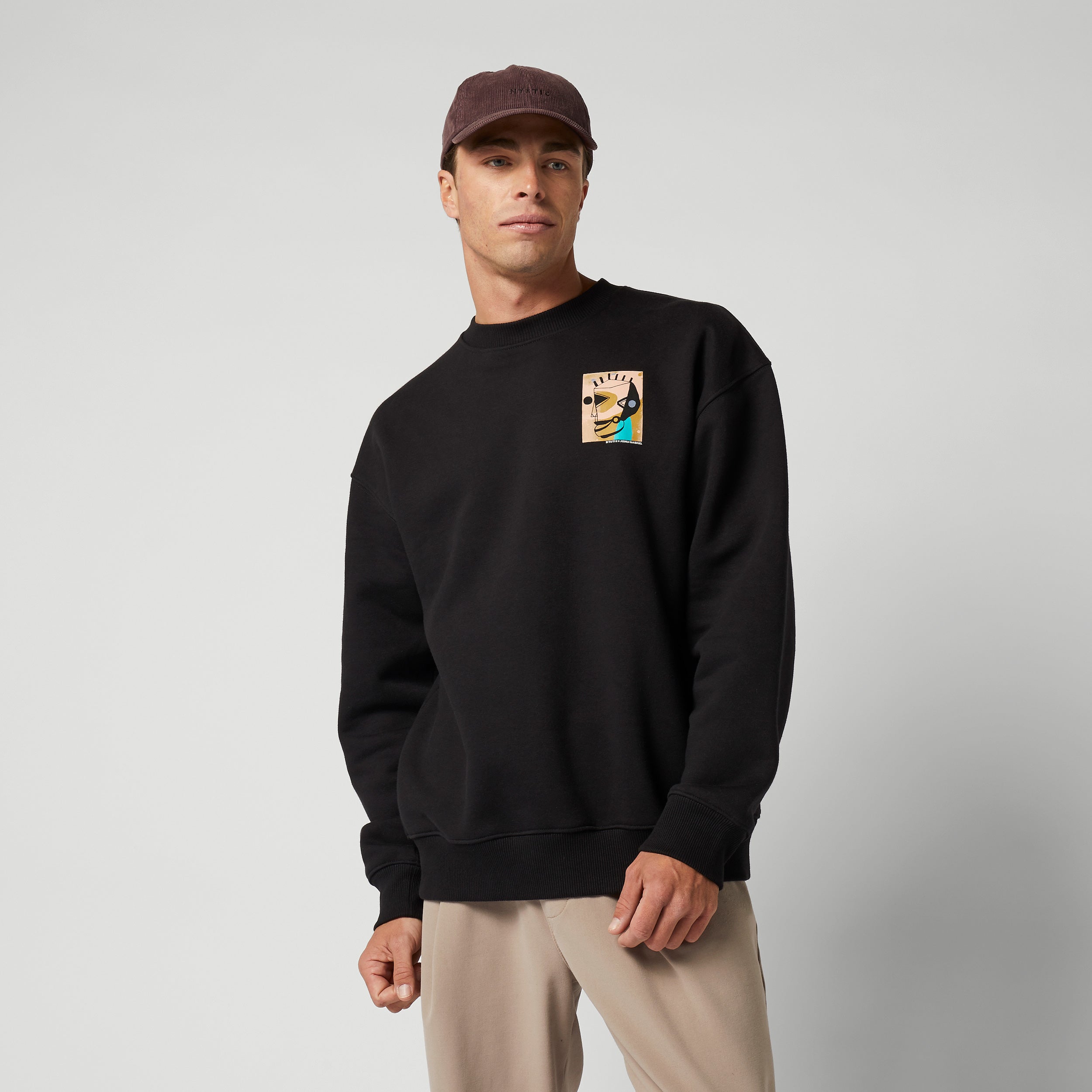 Mystic The Joshua Crew sweat coton noir L