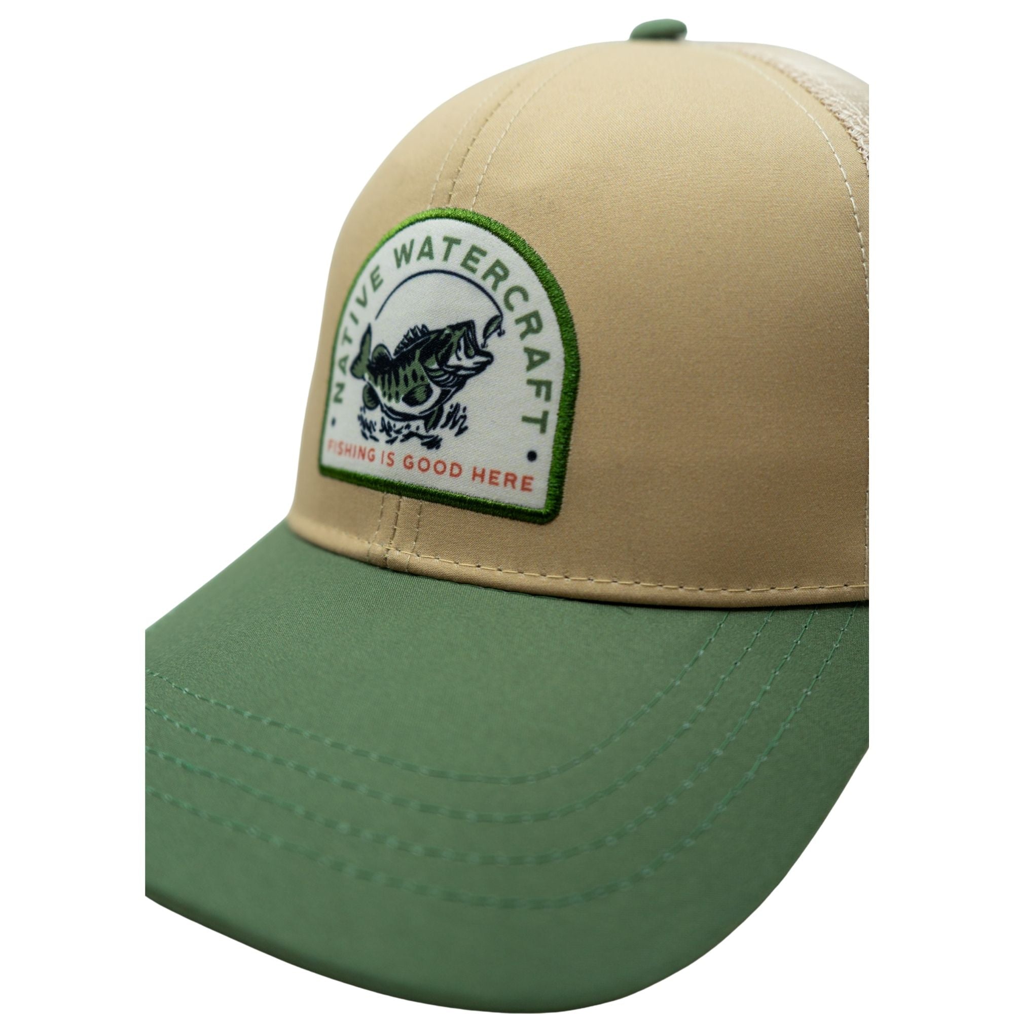 Native Watercraft Trucker casquette pêche beige olive