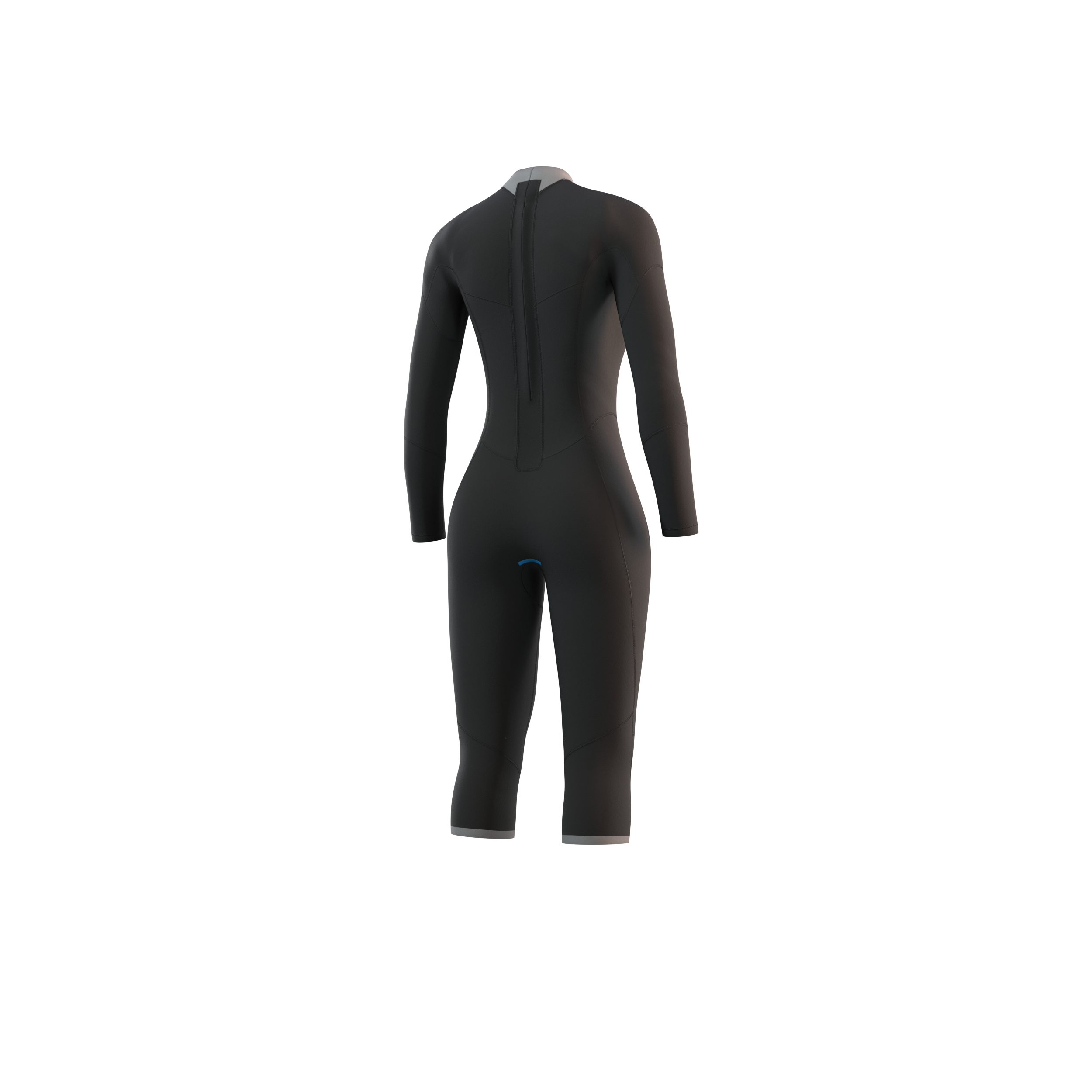 Mystic Brand Longarm Shortleg 3/2mm Bzip Flatlock combinaison femme bleu nuit