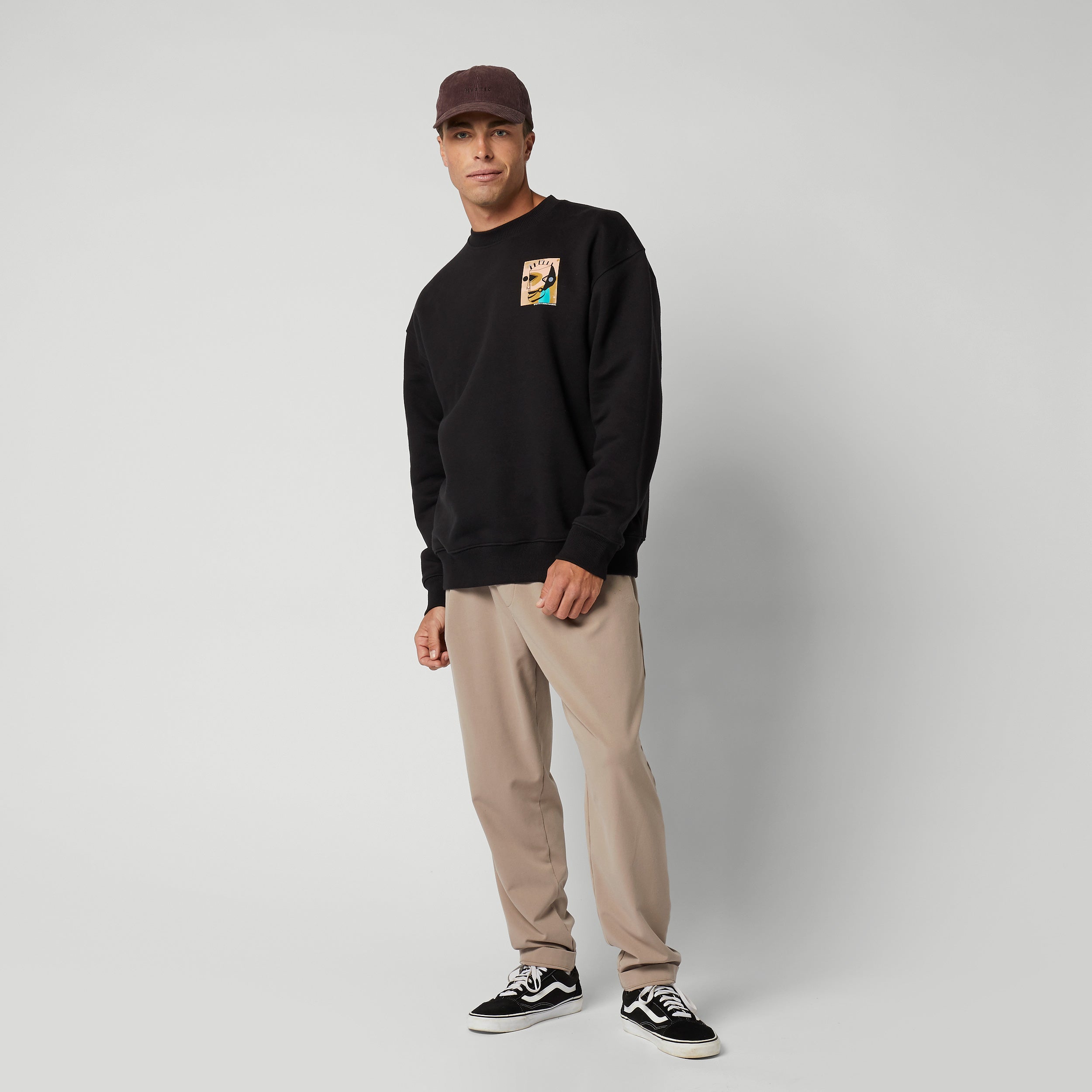 Mystic The Joshua Crew sweat coton noir L