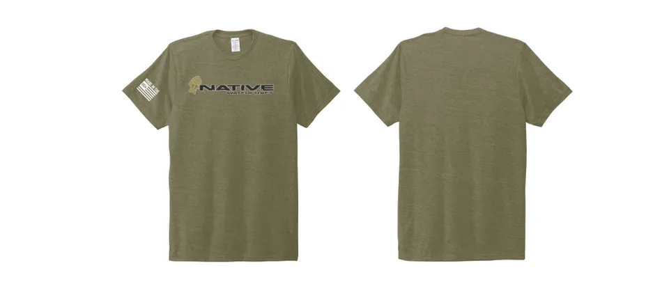 Native Watercraft t-shirt olive XXL peche recyclé