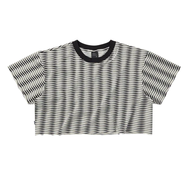 Mystic Duet Tee t-shirt femme sable coton cropped