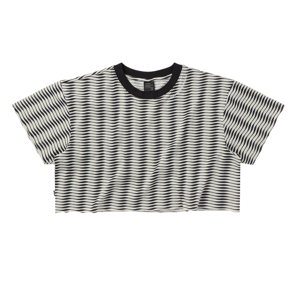 Mystic Duet Tee t-shirt femme sable coton cropped