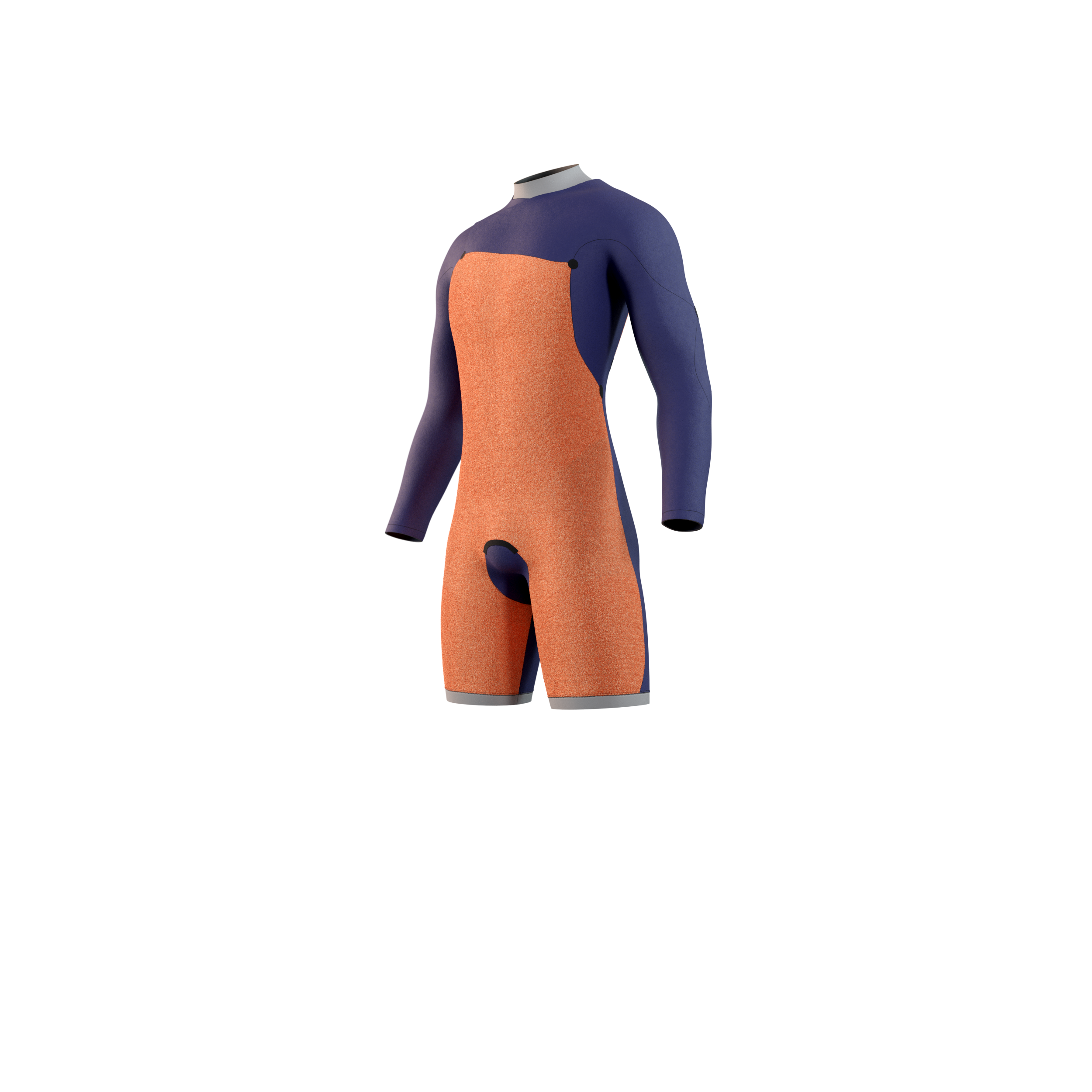 Mystic Star Longarm Shorty 3/2mm shorty homme Fzip Navy