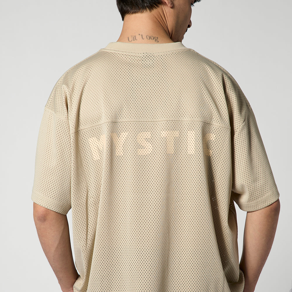 Mystic Relay Tee Sand t-shirt mesh respirant