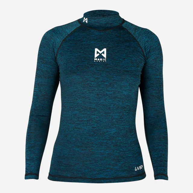 Magic Marine Cube Rashvest lycra femme manches longues bleu
