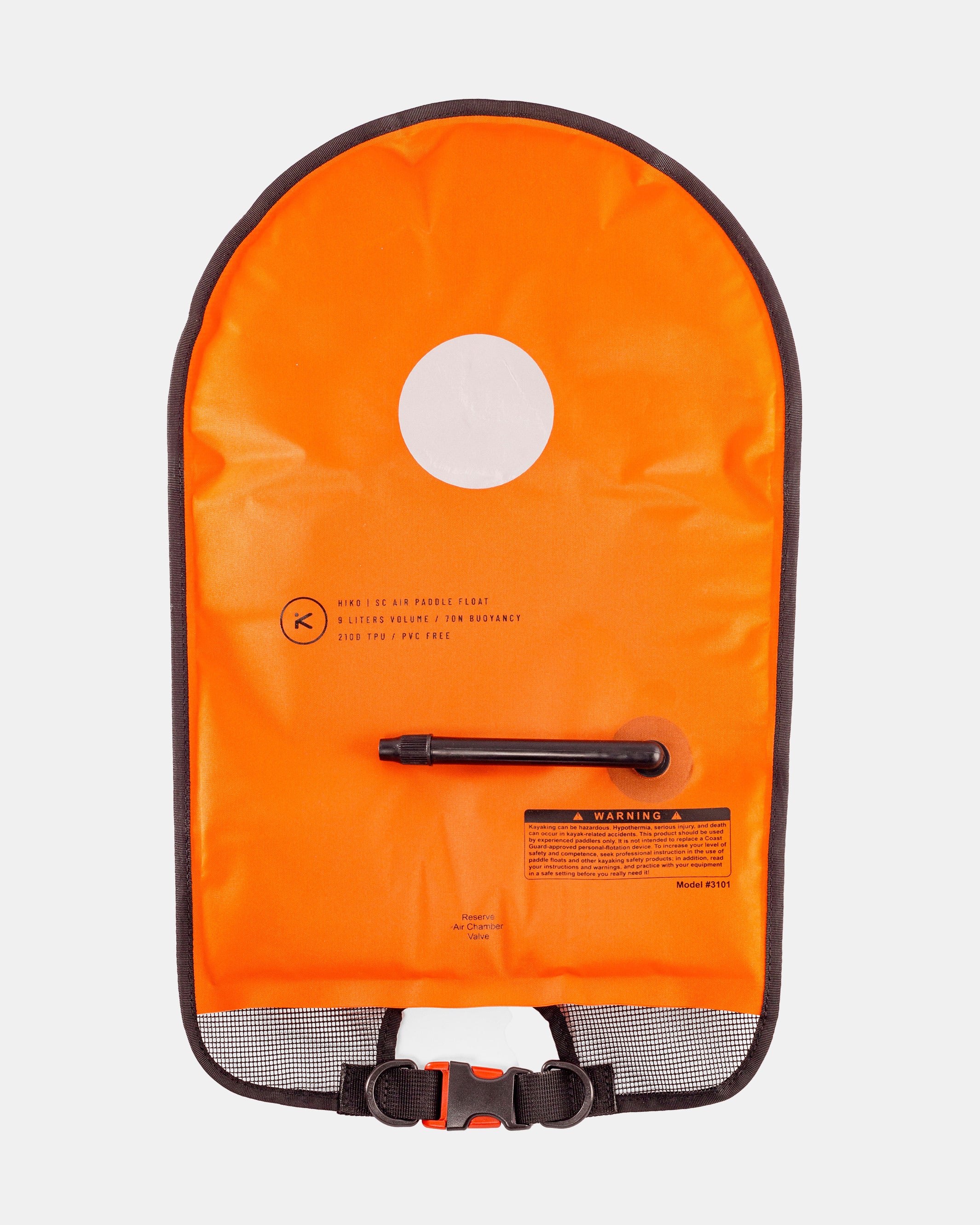 Hiko Air SC flotteur de pagaie gonflable orange 14 L sécu