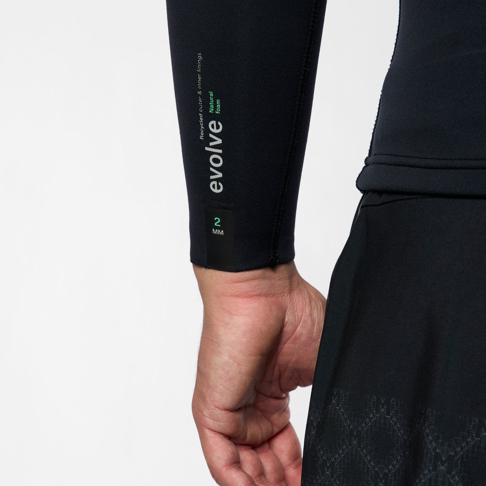 Mystic Evolve Top 2mm top néoprène noir
