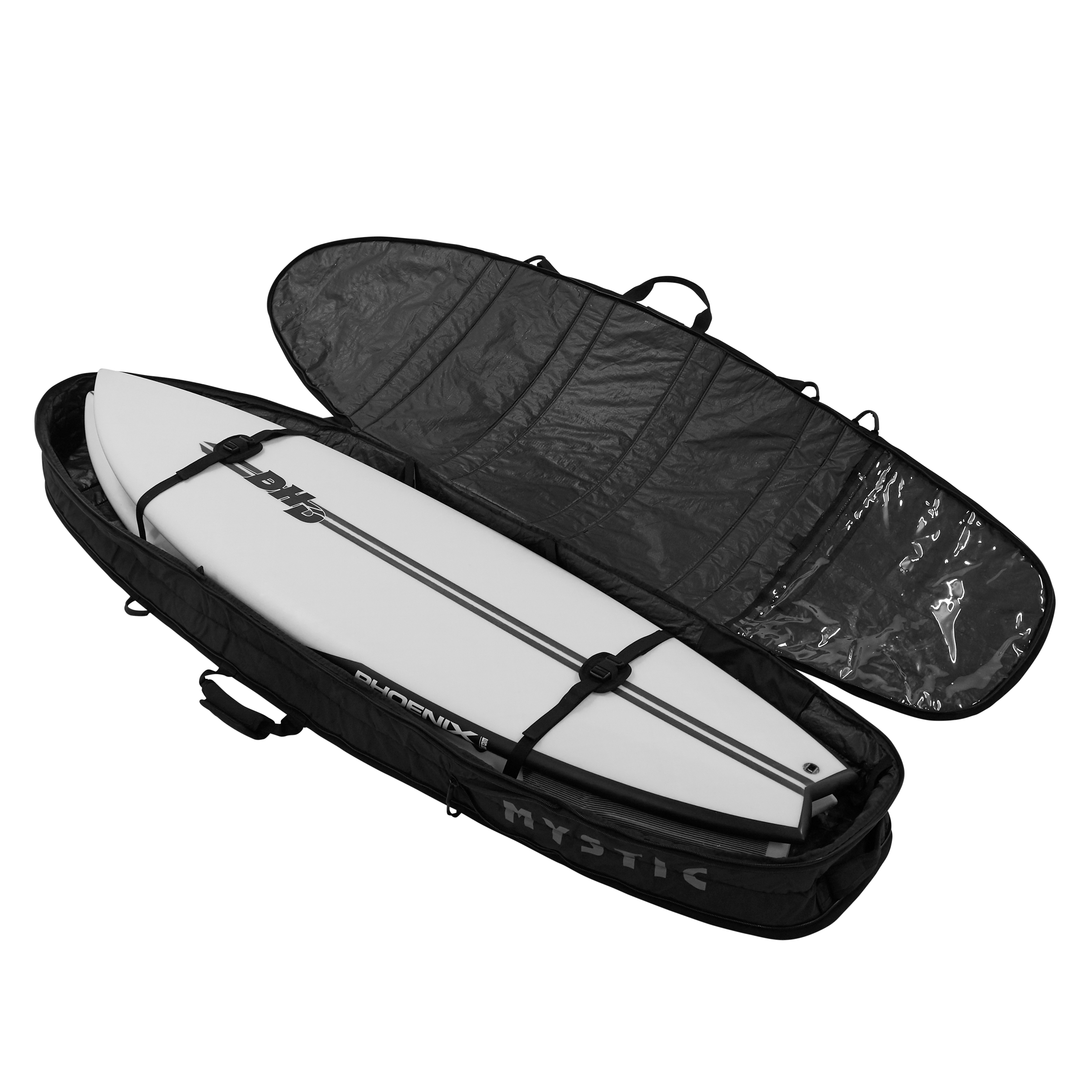 Mystic Saga 7.0ft housse surf noire 2 planches