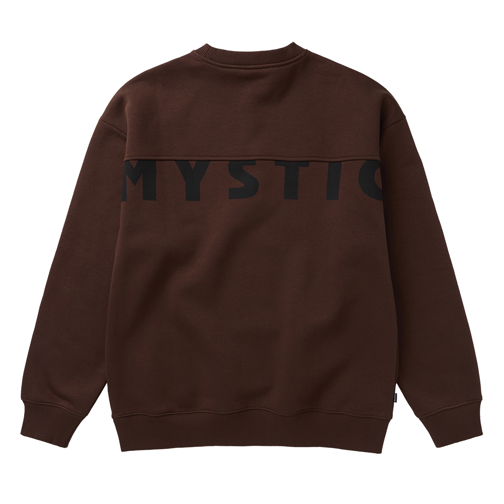 Mystic Profile Crew sweat oversize marron L gratté