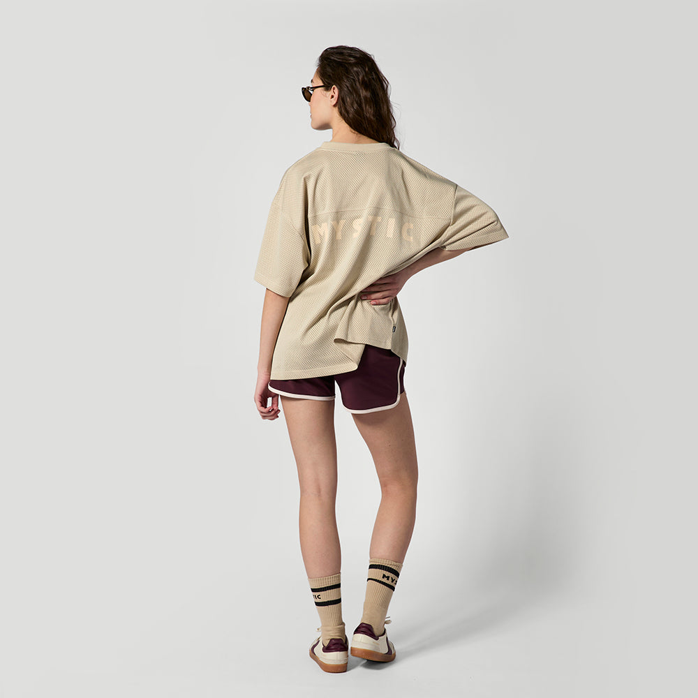 Mystic Relay Tee Sand t-shirt mesh respirant