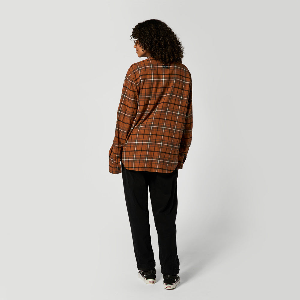 Mystic The Check Shirt chemise flanelle marron carreaux