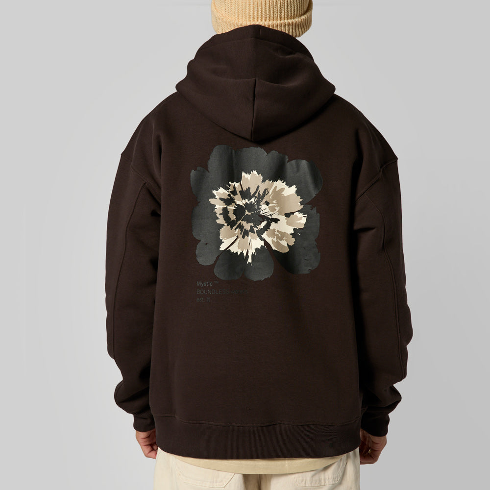 Mystic Heartsease Hood Sweat à capuche kaki pâle XL molleton