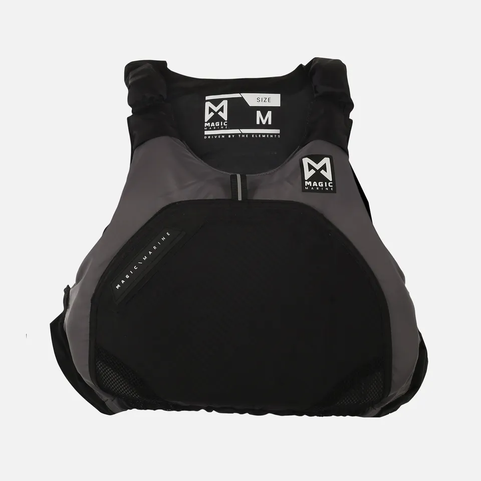 Magic Marine Wave Zipfree gilet de flottaison gris foncé coupe haute