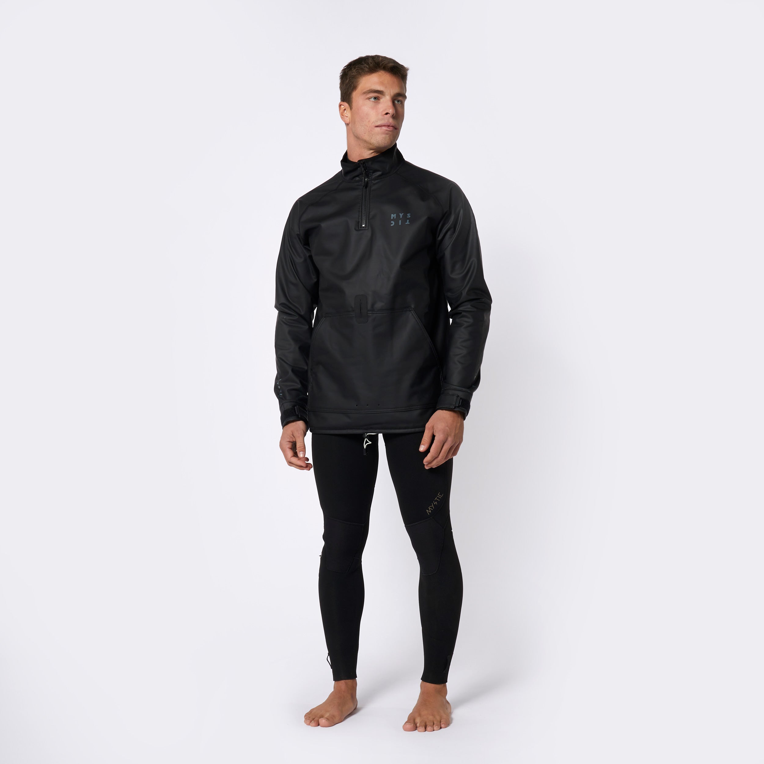 Mystic Storm Pullover veste homme coupe-vent polaire noir