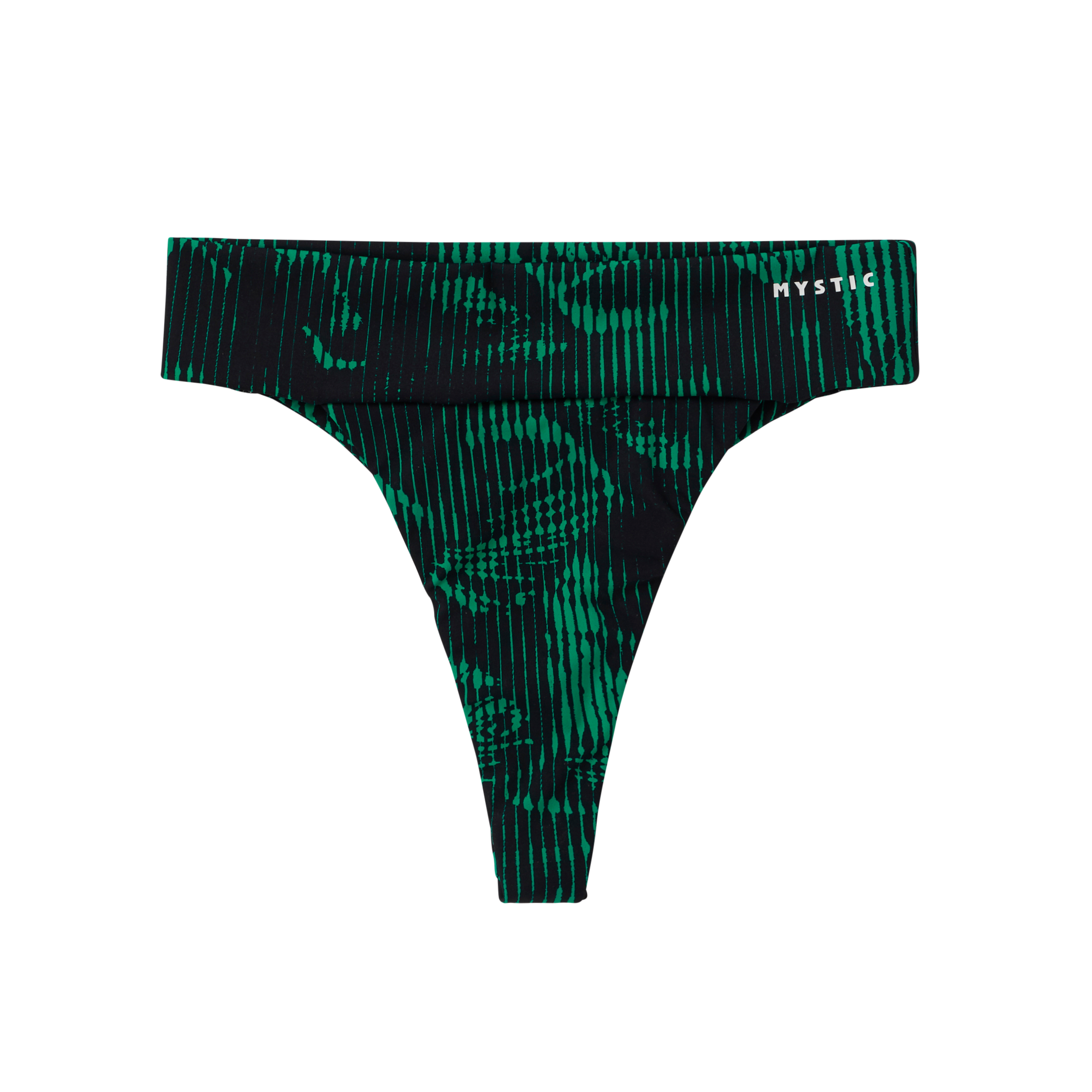 Mystic Leia Athletic bas bikini noir vert taille haute