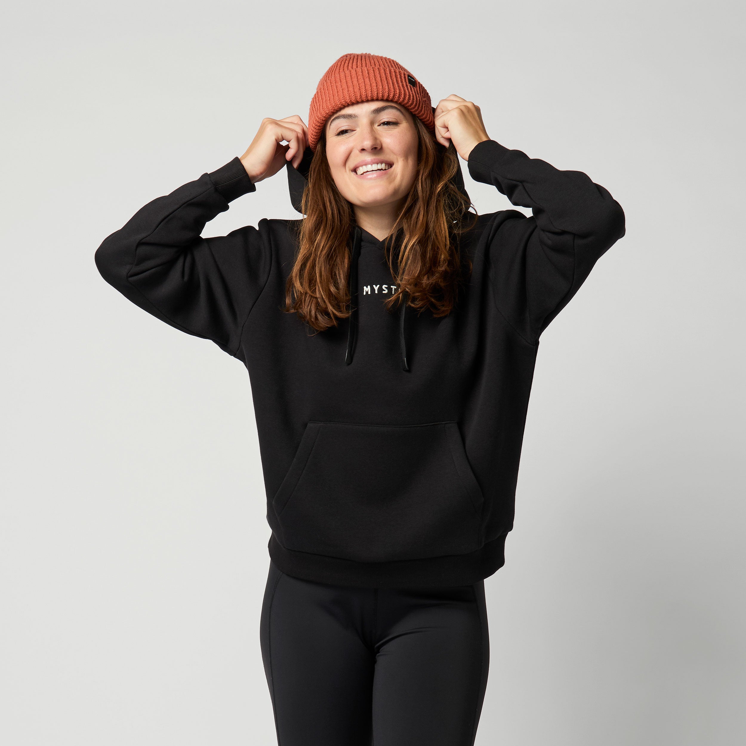 Mystic Brand Hoodie NOOS sweat femme noir coton